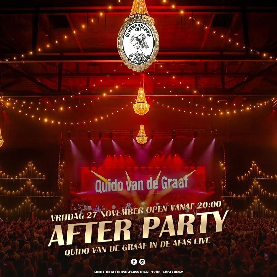 After party: Quido van de Graaf in AFAS Live, vr 27 november · 20:00